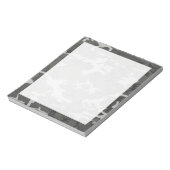 グレーモダン抽象芸術迷彩柄カモフラージュ ノートパッド (回転)