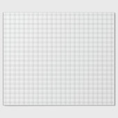 グレーモダン格子状ラッピング紙 ラッピングペーパー (フラット)