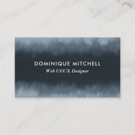 グレーモダン水色カスタマイズ可能な名刺 名刺