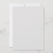 グレーモダン蝶ベビーシャワー招待状 招待状 (裏面)