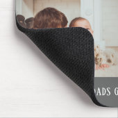 グレーモダン4フォトコラージュfor Grandpa マウスパッド (コーナー)