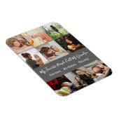 グレーモダン9フォトコラージュfor Grandpa マグネット (右側)