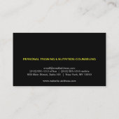 グレーモダン/ブラックの名刺のドットデザイン 名刺 (裏面)