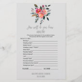 グレーモダン「財布の中に何があるか」ゲーム チラシ (正面)