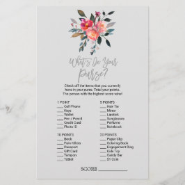 グレーモダン「財布の中に何があるか」ゲーム チラシ