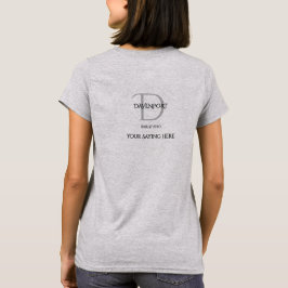 グレーモノグラム ヘアサロン スタッフ Tシャツ