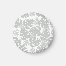 グレーモンステラ葉冷蔵庫用マグネット マグネット