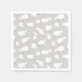 グレーヤギ遊ツ スタンダードカクテルナプキン (正面)