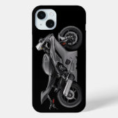 グレーヤマハYzf-R6バイク Case-Mate iPhoneケース (裏面)