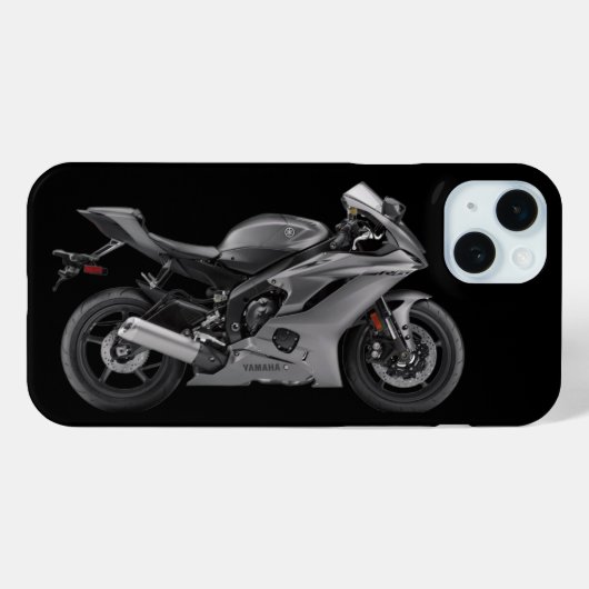 グレーヤマハYzf-R6バイク Case-Mate iPhoneケース (裏面 (横))