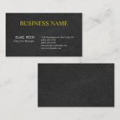 グレーユニークパタエレガントーンクラシカルプロフェッショナル 名刺 (正面/裏面)