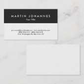 グレーユニークホワイトプロフェッショナル名刺 名刺 (正面/裏面)