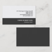 グレーユニークホワイト標準サイズ名刺 名刺 (正面/裏面)