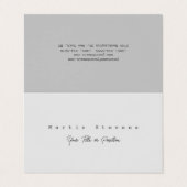 グレーユニークミニマモダンリスト平野 名刺 (外部フラット)