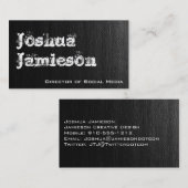 グレーユニークモダンプロフェッショナル名刺 名刺 (正面/裏面)