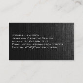 グレーユニークモダンプロフェッショナル名刺 名刺 (裏面)