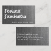 グレーユニークモダンプロフェッショナル名刺 名刺 (正面/裏面)