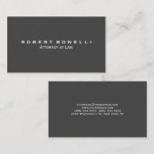 グレーユニークモダン弁護士の標準名刺 名刺 (正面/裏面)