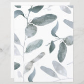 グレーユーカリプタスブランズスクラップブック紙 (正面/裏面)