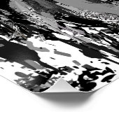 グレーライオンヘッドポスタープリント – ライオン顔ポスター ポスター (コーナー)