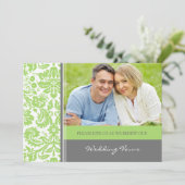 グレーライム写結婚真の誓い更新招待状 招待状 (スタンド正面)