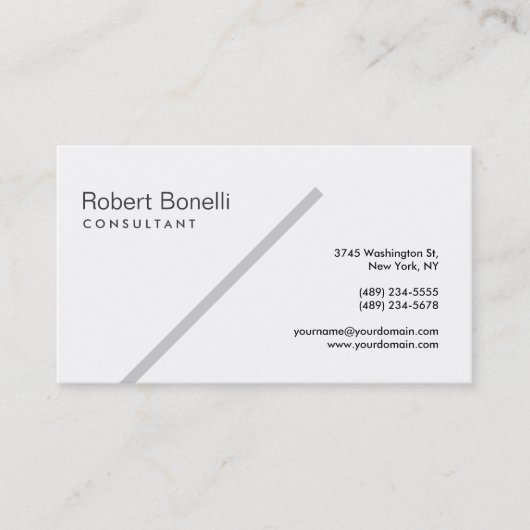 グレーライン白黒コンサルタントの名刺 名刺 (正面)