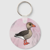 グレーラグガチョウ キーホルダー (正面)