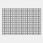 グレーラッピング紙セット ラッピングペーパーシート (正面)