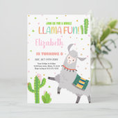 グレーラマ ファンラマ 誕生日 招待状 (スタンド正面)