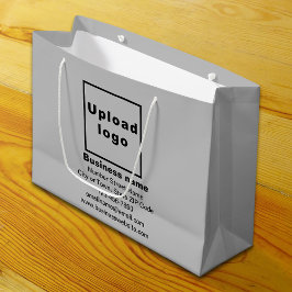 グレーラージサイズ抱き枕のビジネスブランド ラージペーパーバッグ