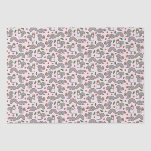 グレーリスオンピンクティッシュペーパー 薄葉紙 (正面)