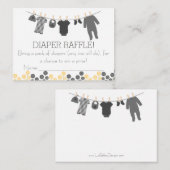 グレーリトルウェアおむつラッフルチケット エンクロージャーカード (正面/裏面)