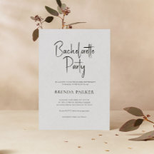 グレーリネンシンプルブラックスクリプトバチェロレッテ