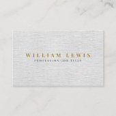 グレーリネンミニマリストモダンシンプル 名刺 (正面)