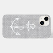 グレーリフェイクネンヴィンテージいかり Case-Mate iPhoneケース (裏面 (横))