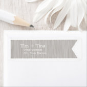 グレーリボン差出人住所ラベル ラベル (インサイチュ)