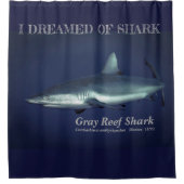 グレーリーフシャーク シャワーカーテン (正面)