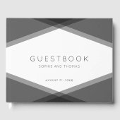 グレーレイヤジオメトモダンリ結婚の ゲストブック (正面)