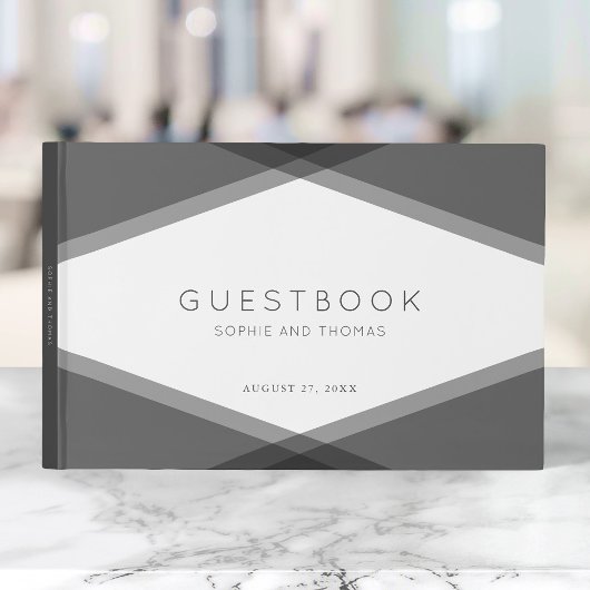 グレーレイヤジオメトモダンリ結婚の ゲストブック