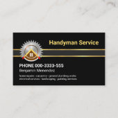 グレーレイヤー金ゴールドホーム修復行 名刺 (正面)