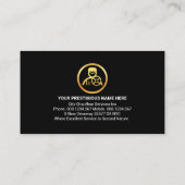 グレーレイヤ金ゴールドショーフールライン 名刺 (裏面)