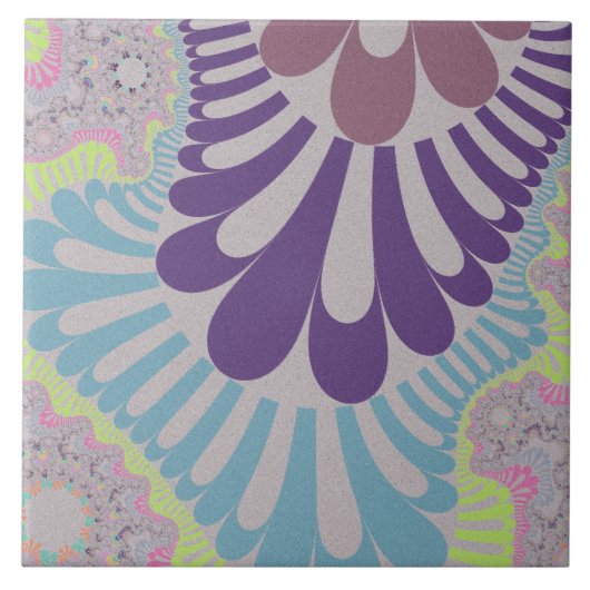 グレーレインボーループ タイル (正面)