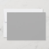 グレーレオパードハッピーバレンタインデーカード 招待状 (裏面)