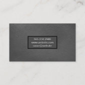 グレーレザーパターン 名刺 (裏面)