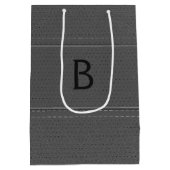 グレーレザーフェイク ミディアムペーパーバッグ (裏面)