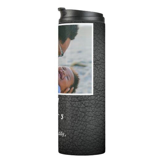 グレーレザープリント1st父の日2写真 タンブラー (回転右)