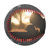 グレーレザープリント1st父の日2写真 野球ボール (正面左)