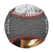 グレーレザープリント1st父の日2写真 野球ボール (裏面)