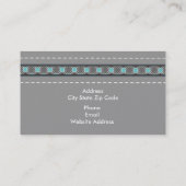 グレーレザールック&パターカスタムン 名刺 (裏面)