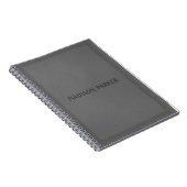 グレーレザー ノートブック (右側)